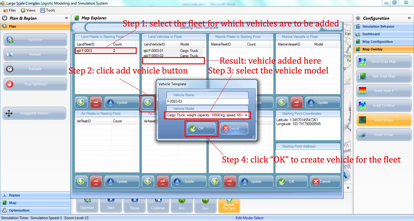 Land Vehicles for Land Vehicle Fleet