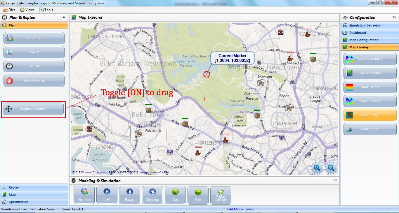 Update Marker Location by Drag and Drop